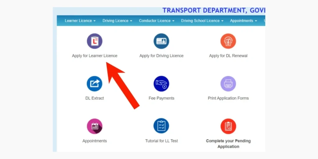 apply parivahan Sewa 3